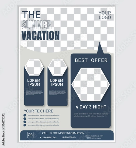 Obraz travel   flyer creative and modern design layout.