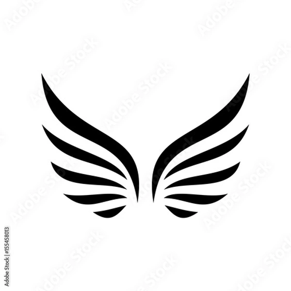 Fototapeta Wing silhouette design vector