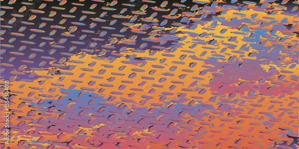Fototapeta Multicolored dotted background. Colored illustration from spots. Vector illustration