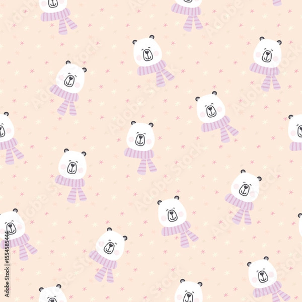 Fototapeta seamless baby pattern