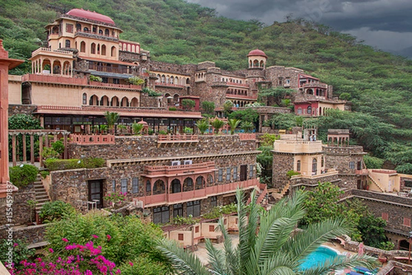 Obraz Beautiful combination of Mughal & Rajputana Architecture carved in Stone