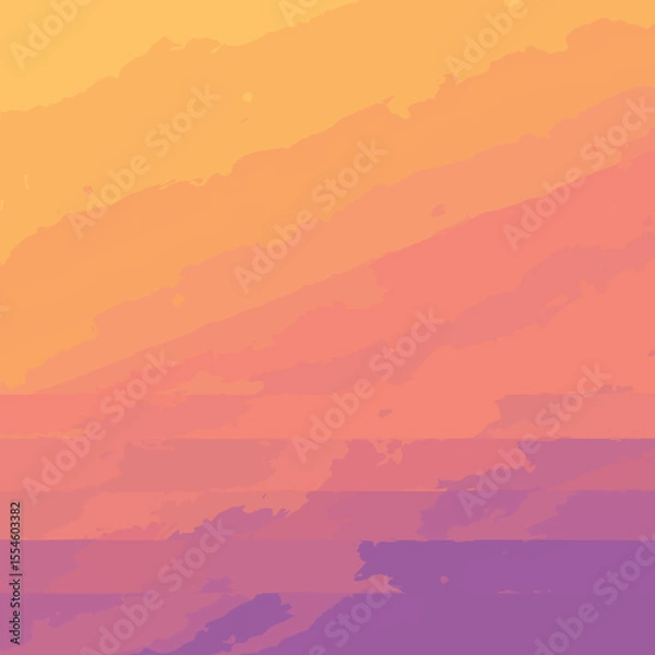 Fototapeta Abstract Sunset Landscape Warm Hues and Serene Sky