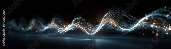 Fototapeta Craft a digital muse, a pulsating avatar of sound, radiating electric melodies in a virtual symphony