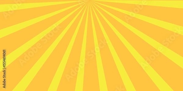 Obraz Orange Sunburst Pattern with yellow Background. Rays. Radial. Summer Banner. Exploding star burst texture japanese radius cartoon pattern abstract eps editable vector