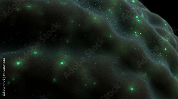 Fototapeta  Microphotography Close-Up of Alien Skin Texture Covered with Bioluminescent Pores and Soft Glowing Veins Beneath the Surface, Surreal Macro Sci-Fi Scene with Rich Detail and Otherworldly Atmosphere