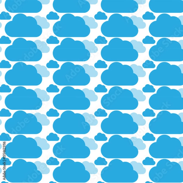 Fototapeta seamless pattern with clouds