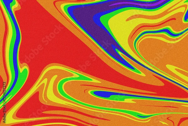 Fototapeta abstract rainbow waves grainy background texture 