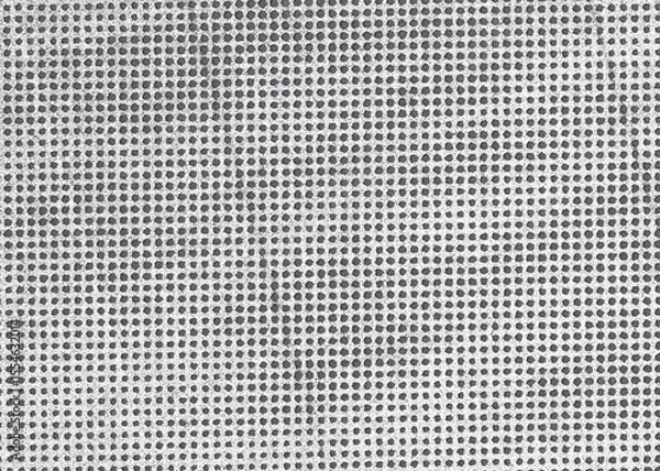 Fototapeta Risograph vintage halftone print effect background. Abstract comic pixel texture.