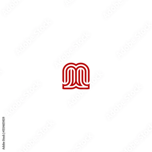 Obraz Initials Letter MW Logo
