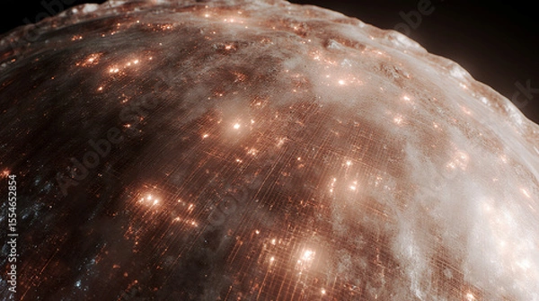 Fototapeta  Extreme Close-Up of Futuristic Human Skin Embedded with Microcircuits, Featuring Soft Glowing Elements Under Translucent Layers in a Biotech Aesthetic with Hyper-Detailed Surreal Realism
