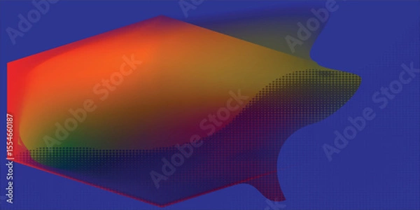 Fototapeta Modern 3D colorful abstract background with hexagonal polygon texture. soft melting hexagon abstract