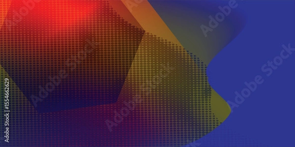 Fototapeta Modern 3D colorful abstract background with hexagonal polygon texture. soft melting hexagon abstract