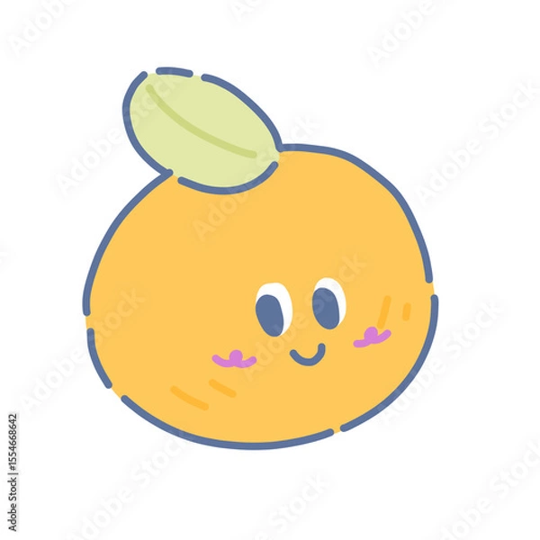 Fototapeta Cartoon orange 