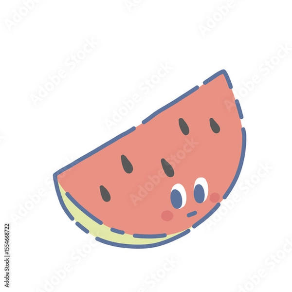 Fototapeta slice of watermelon