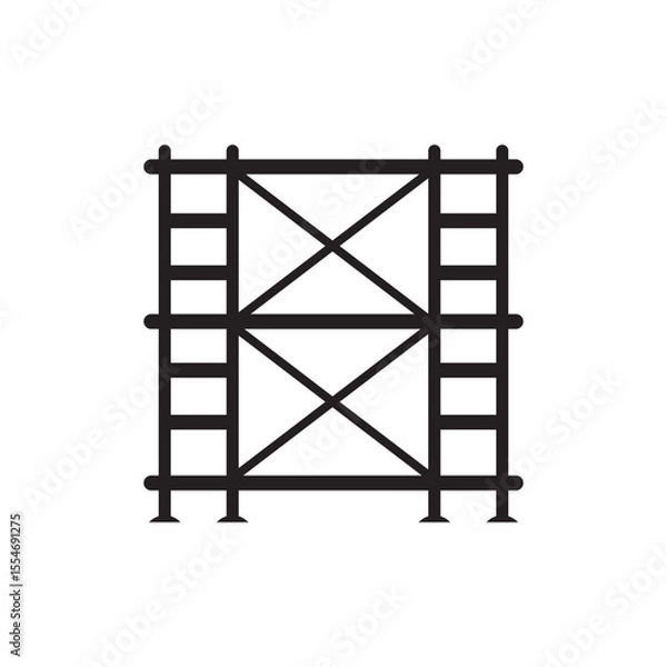 Fototapeta scaffolding icon
