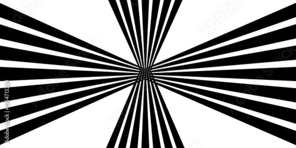 Fototapeta Perspective 3d, geometric line with 3d dimensional effect