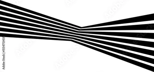 Fototapeta Perspective 3d, geometric line with 3d dimensional effect