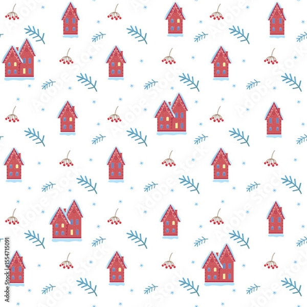 Fototapeta christmas seamless pattern