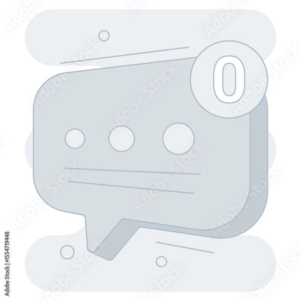 Obraz Empty Comment  Empty States Illustration