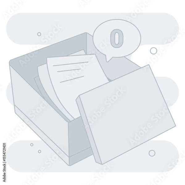Obraz Empty File  Empty States Illustration