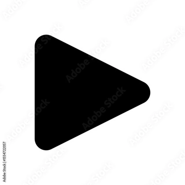 Obraz Play Button Triangle Media Player Icon Vector