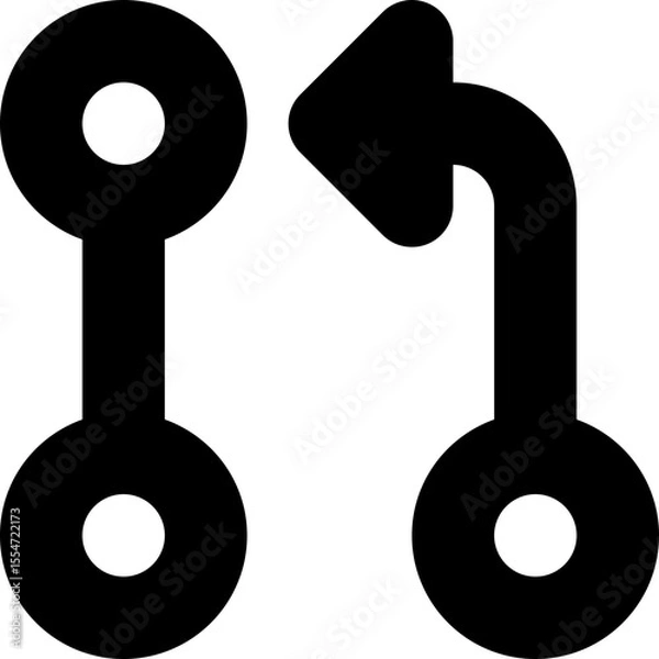 Obraz Git Branch Version Control Development Icon Vector