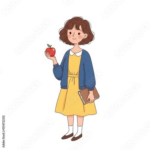 Obraz girl with apple