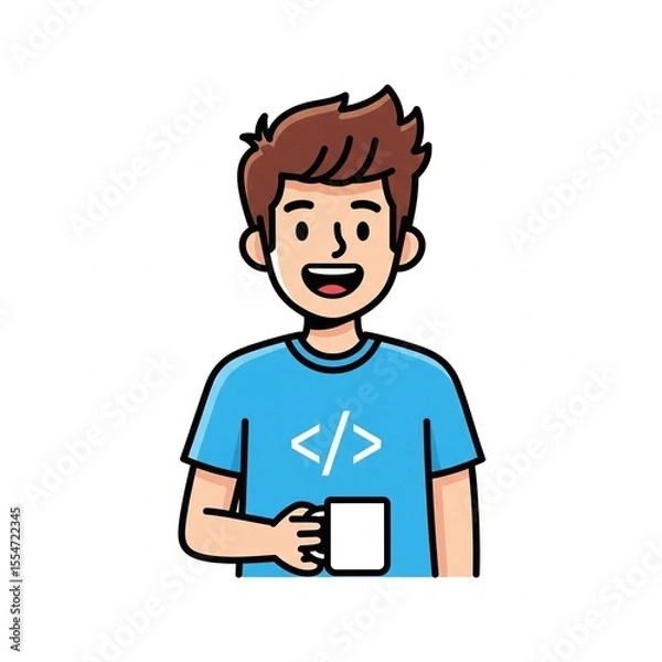 Obraz boy with blank sign