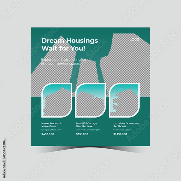 Obraz Real Estate social media post design