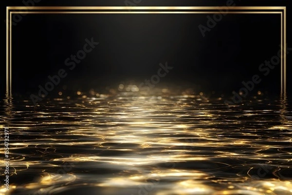 Fototapeta Beautiful natural background for designers. Water, freshness, waves, abstract image.
