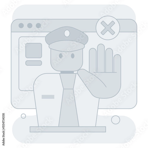 Obraz 403 Forbidden Access  Empty States Illustration