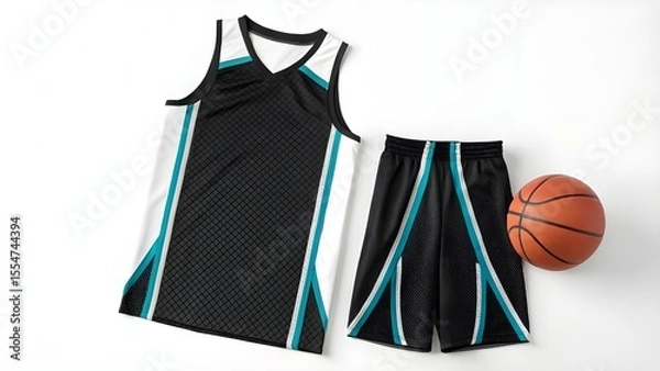 Obraz Basketball Jersey Mockup Design Your Dream Team Uniform with this Customizable Template