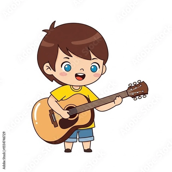 Obraz boy with guitar