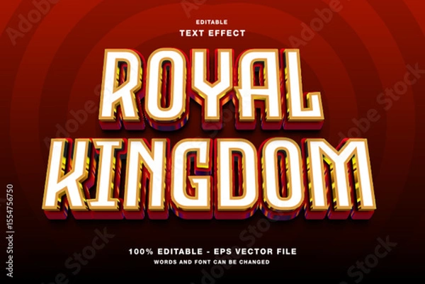 Obraz Royal Kingdom 3D Editable Text Effect Template Style