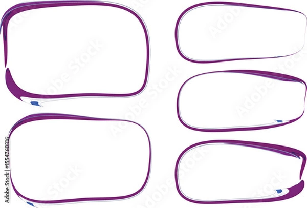 Fototapeta purple color abstract creative rectangular text box frames