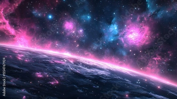 Obraz view of the vibrant cosmos