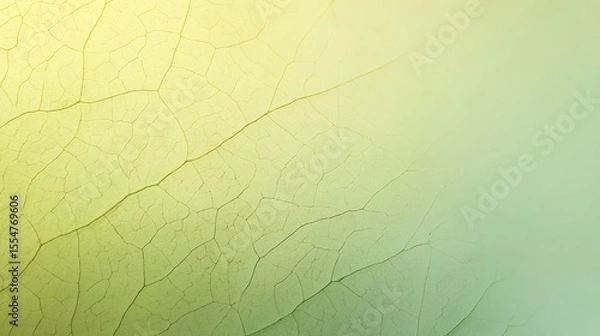 Fototapeta Detailed Close-Up of a Delicate, Veined Leaf Structure