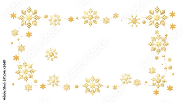 Obraz gold flower frame, background, isolated