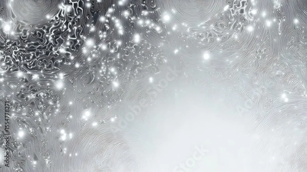 Fototapeta A Mesmerizing Abstract Image of Silver and White Textures