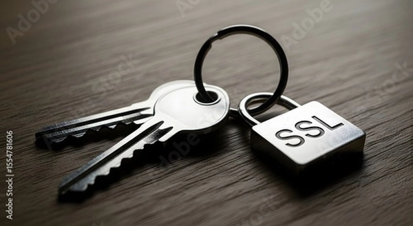 Fototapeta SSL Security Protecting Your Online Data with Encryption Keys
