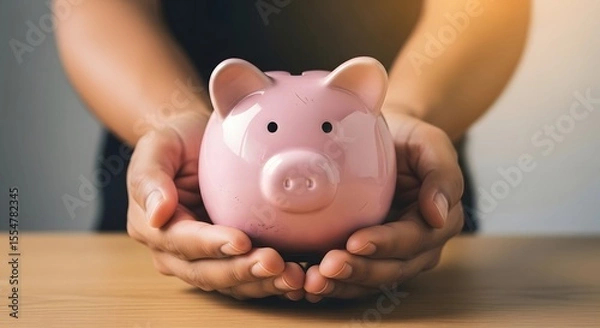 Fototapeta Secure Your Financial Future Smart Savings Strategies and Tips