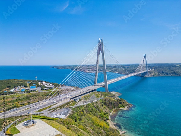 Obraz Third Bosphorus Bridge – Yavuz Sultan Selim Bridge Connecting Europe and Asia