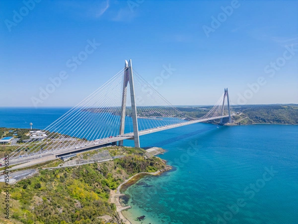 Obraz Third Bosphorus Bridge – Yavuz Sultan Selim Bridge Connecting Europe and Asia
