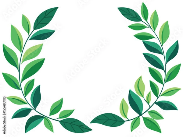 Obraz green laurel wreath