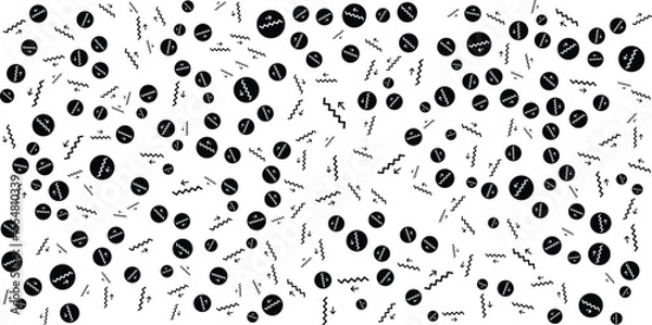 Fototapeta Abstract Stair Pattern with Arrows on White Background.