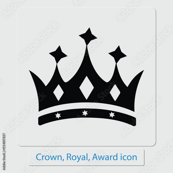 Obraz Crown, Royal, Award icon,