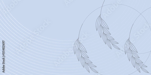 Fototapeta Abstract blue art background with circle elements. Digital technology illustrations simple vector good modern