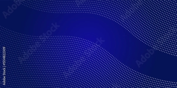 Fototapeta Blue background with line waves and gradient variation. Suitable for user interface bakcground art websites modern simple