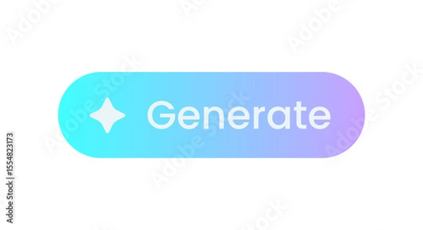 Fototapeta Generate artificial intelligence buttons. Machine learning technology concept.
