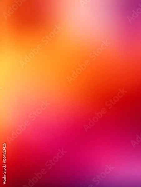 Fototapeta Warm gradient background in orange, pink, and red tones